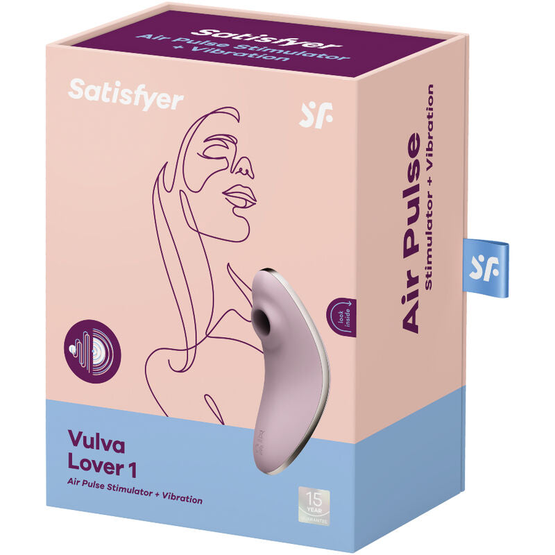 SATISFYER - VULVA LOVER 1 STIMULATEUR ET VIBRATEUR AIR PULSE BLEU
