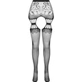 PASSION - COLLANT NOIR AVEC JARRETIÈRE S027 TAILLE UNIQUE
