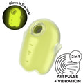 SATISFYER - GLOWING GHOST AIR PULSE & VIBRATEUR JAUNE