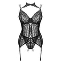 LIVCO CORSETTI FASHION - COLLECTION GIELLANDRA FOR THE SENSES CORSET + CULOTTE NOIR