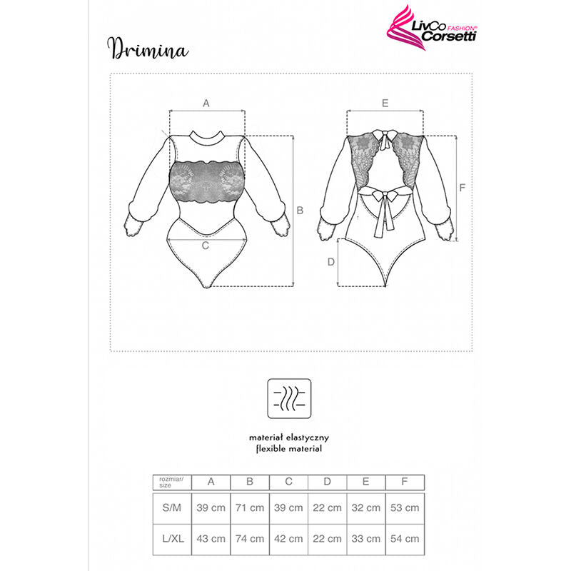 LIVCO CORSETTI FASHION - BODY DRIMINA LC90690 BLEU MARINE