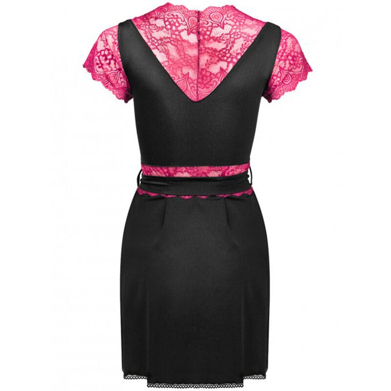 LIVCO CORSETTI FASHION - KUMIKO LC 90428 ROBE DE CHAMBRE + CULOTTE NOIR