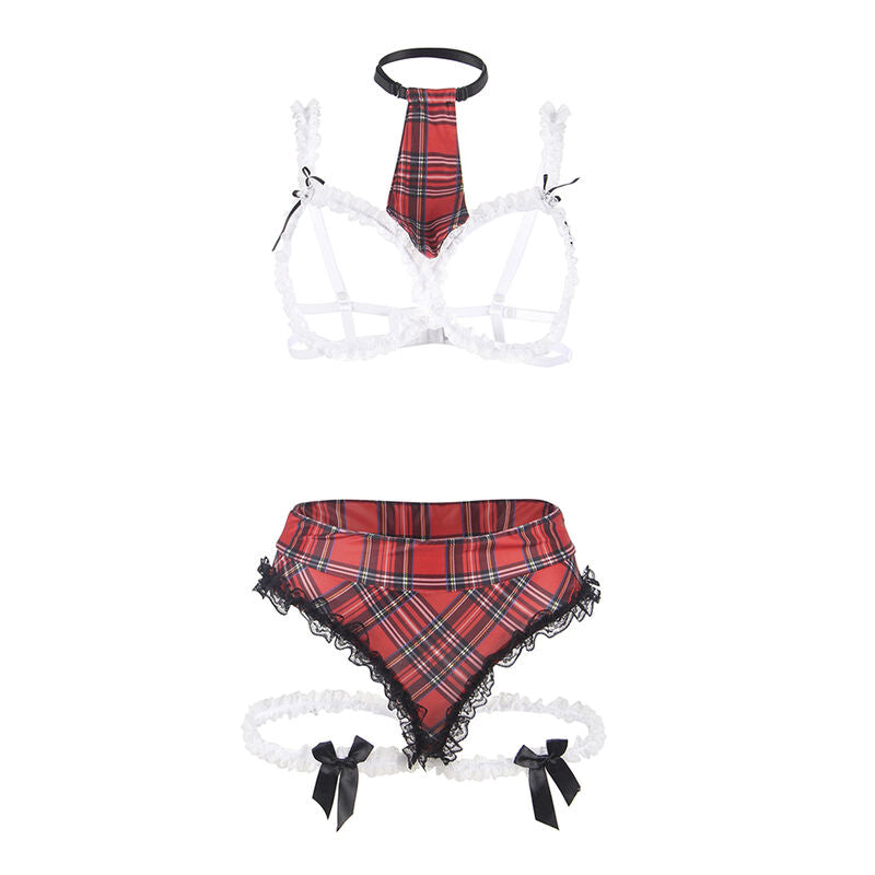 SUBBLIME - COSTUME D'ÉCOLIÈRE SEXY AVEC SOUTIEN-GORGE