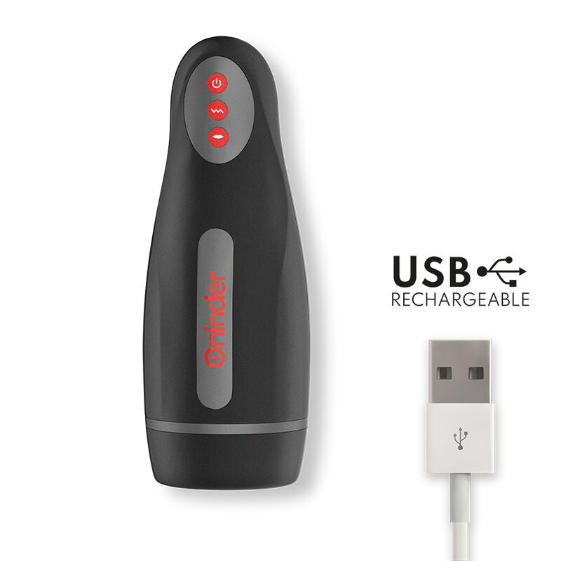 ONINDER - MASTURBATEUR RECHARGEABLE POUR HOMME SEOUL 10 VITESSES - APPLICATION GRATUITE