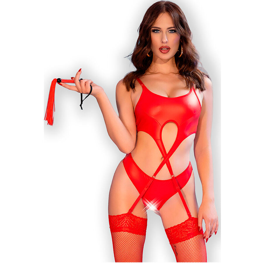 CHILIROSE - CR 4625 ENSEMBLE QUATRE PIÈCES SANS CROTCHLESS NOIR