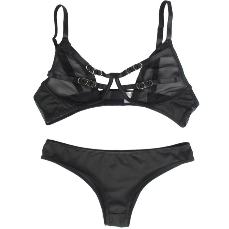 SUBBLIME - ENSEMBLE DEUX PIÈCES DE SOUTIEN-GORGE TRANSPARENT ET BANDES