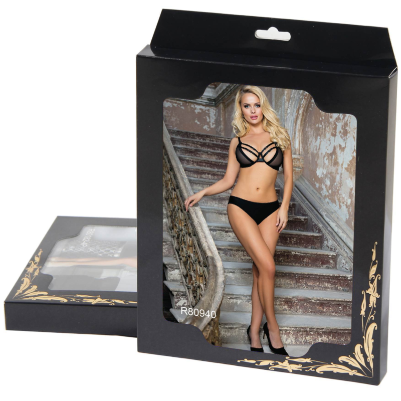 SUBBLIME - ENSEMBLE DEUX PIÈCES DE SOUTIEN-GORGE TRANSPARENT ET BANDES