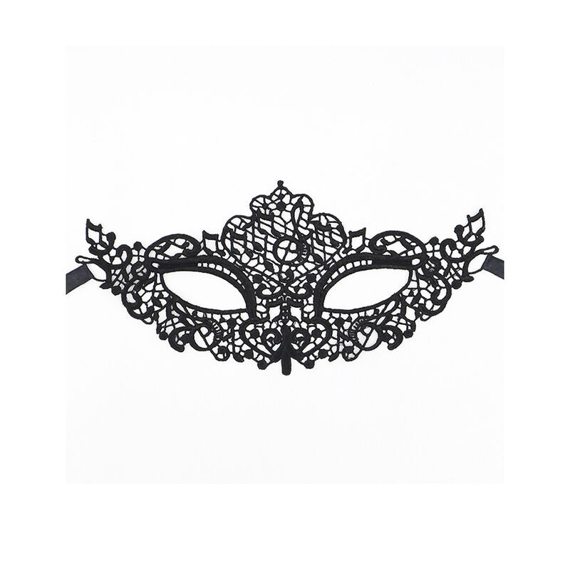 QUEEN LINGERIE - MASQUE EN DENTELLE NOIRE MODÈLE 1