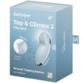 SATISFYER - TAP & CLIMAX 2 VIBRATEUR & STIMULATEUR BLEU