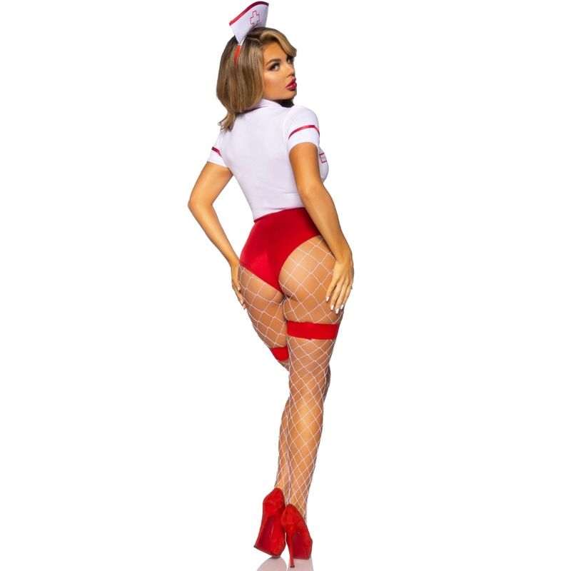 LEG AVENUE - COSTUME D'INFIRMIÈRE SEXY ROUGE/BLANC