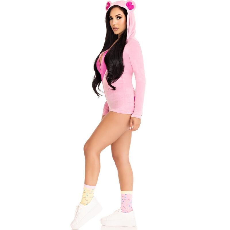 LEG AVENUE - BODY VELOURS OURS EN TEDDY ROSE