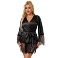 SUBBLIME - 953805 PYJAMA DENTELLE ÉLÉGANT + STRING NOIR