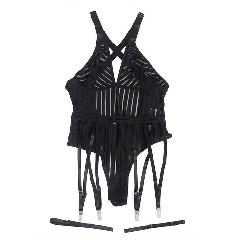 SUBBLIME - 954147 BODY AVEC PORTE-JARRETELLES NOIR