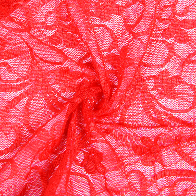 SUBBLIME - 954215 BABYDOLL EN DENTELLE À BRETELLES RÉGLABLES ROUGE