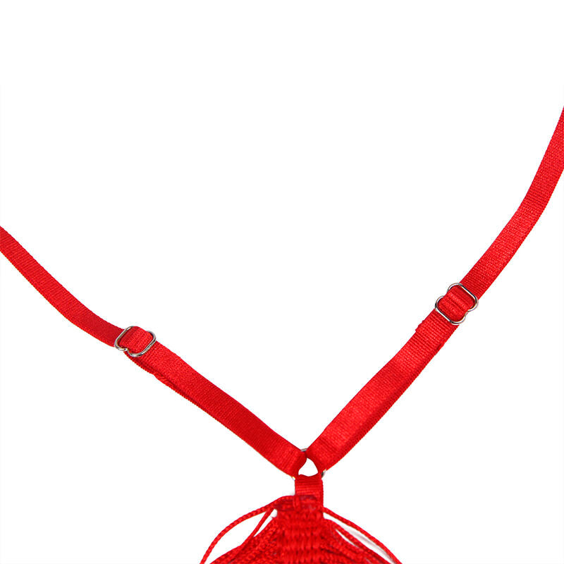 SUBBLIME - 954246 ROBE À BRETELLES + STRING ROUGE