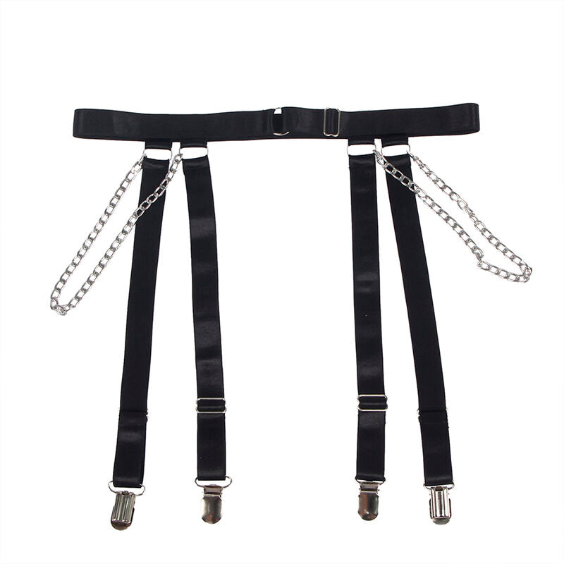 SUBBLIME - 954260 BODY AVEC CHAÎNES + PORTE-JARRETELLES NOIR