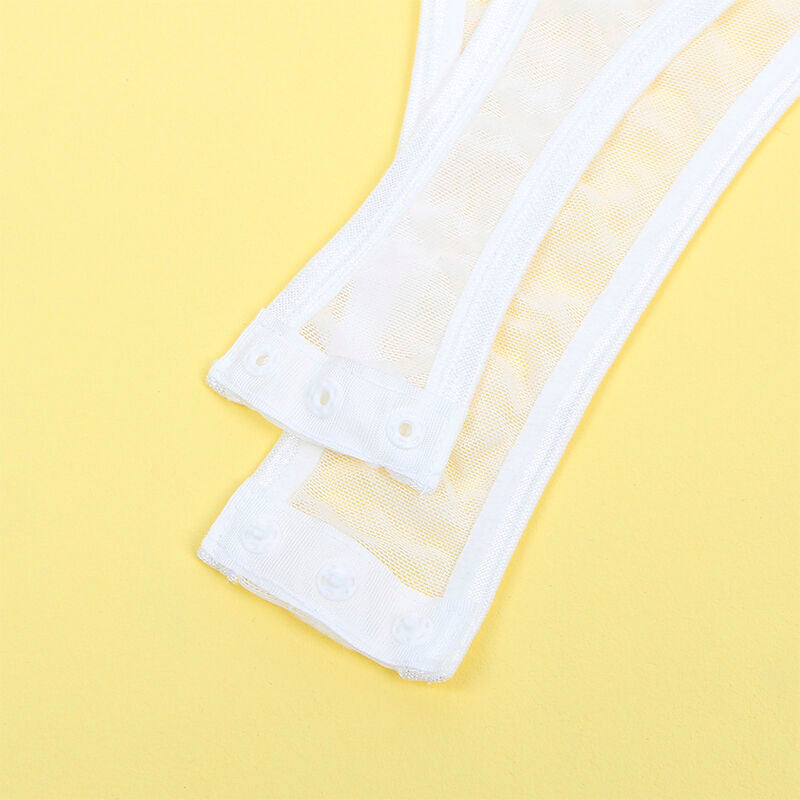 SUBBLIME - 954284 BODY AVEC CHAÎNES + PORTE-JARRETELLES BLANC