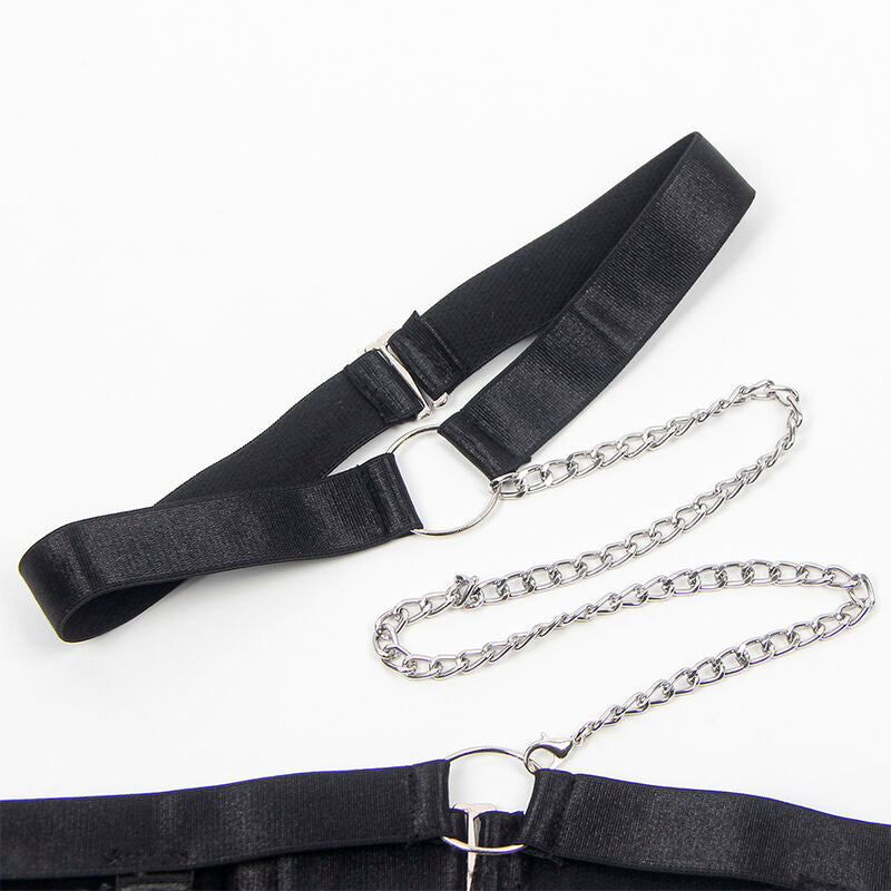 SUBBLIME - 954390 BODY SEXY AVEC PORTE-JARRETELLES NOIR