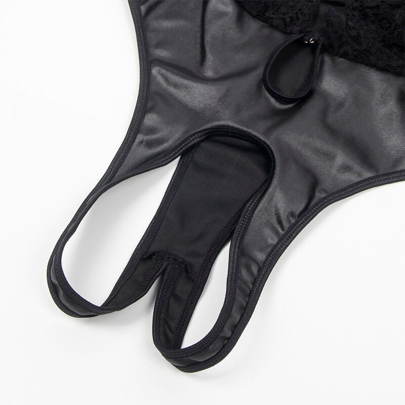 SUBBLIME - 954390 BODY SEXY AVEC PORTE-JARRETELLES NOIR