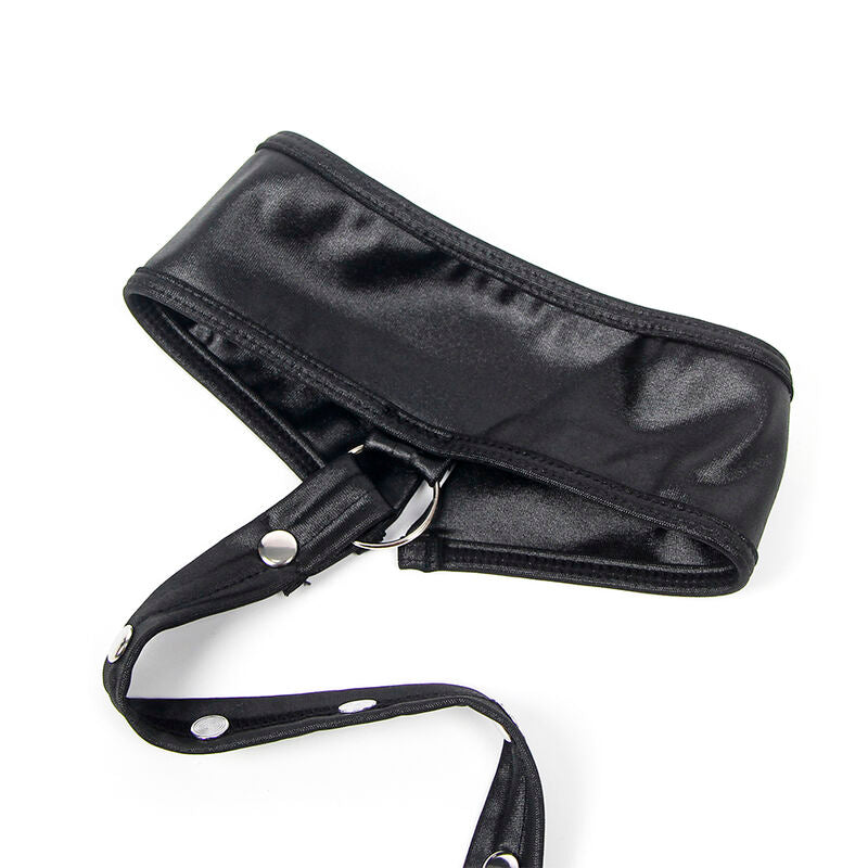 SUBBLIME - 954406 ROBE BONDAGE EN CUIR NOIR