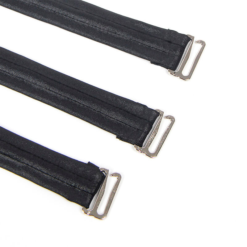 SUBBLIME - 954406 ROBE BONDAGE EN CUIR NOIR