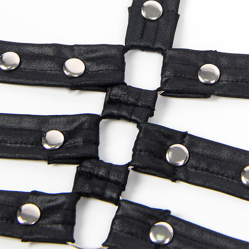SUBBLIME - 954413 BODY BONDAGE EN CUIR NOIR