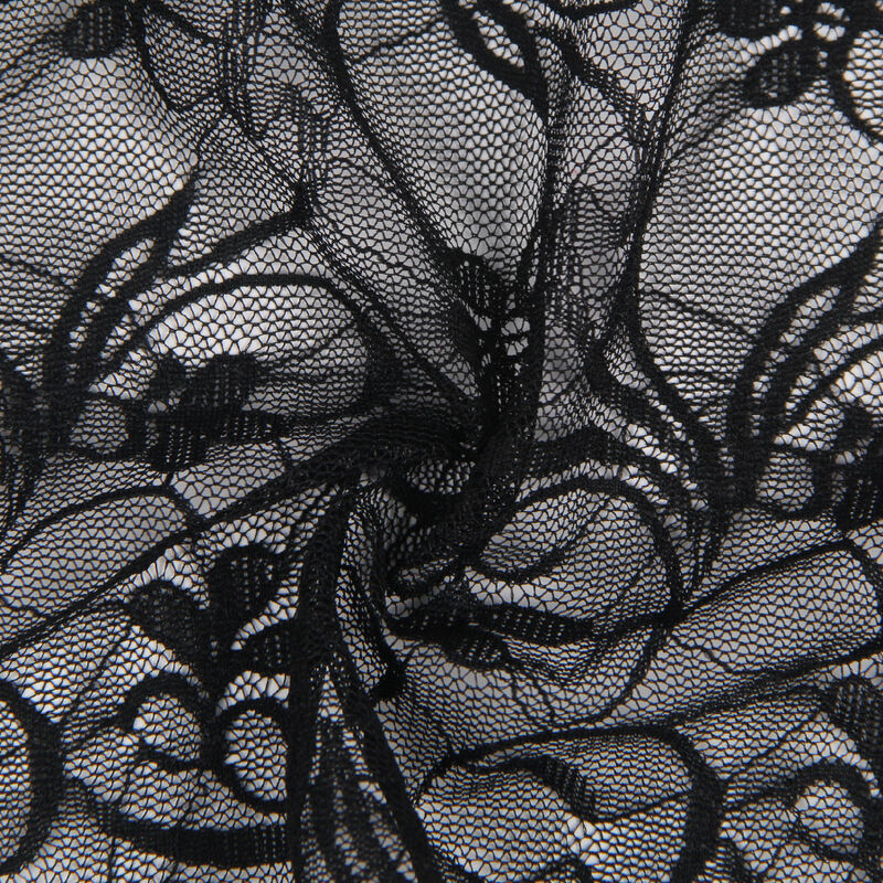 SUBBLIME - 954185 BABYDOLL EN DENTELLE À BRETELLES RÉGLABLES NOIRE