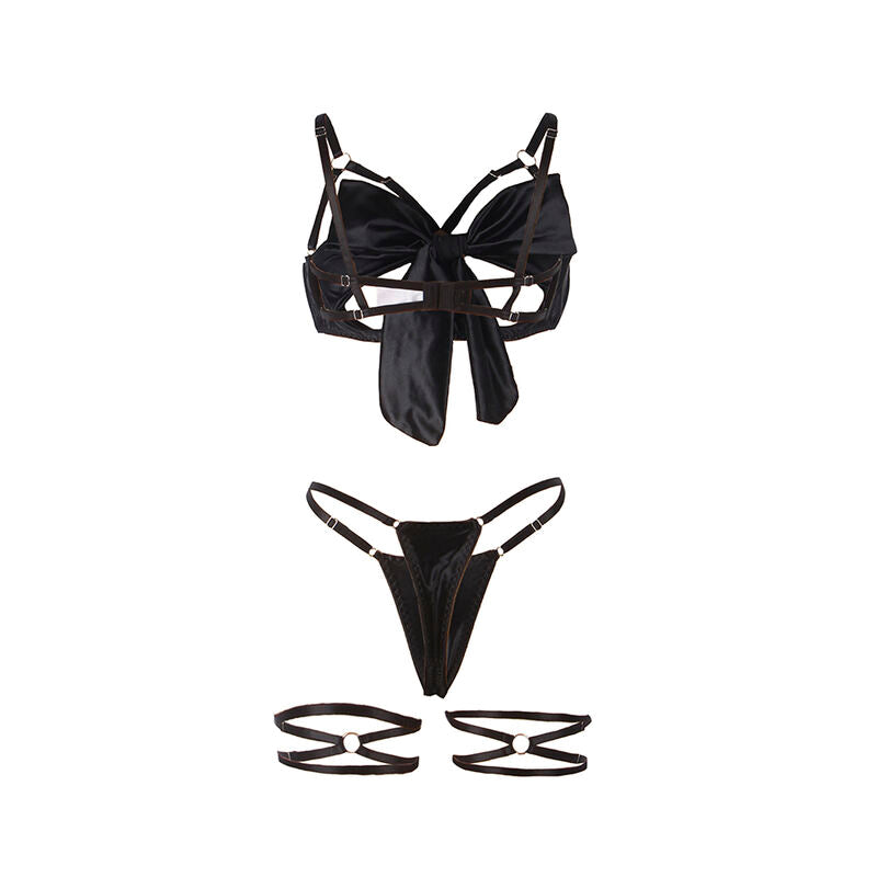 SUBBLIME - 955199 ENSEMBLE SOUTIEN-GORGE AVEC NŒUD NOIR RÉGLABLE