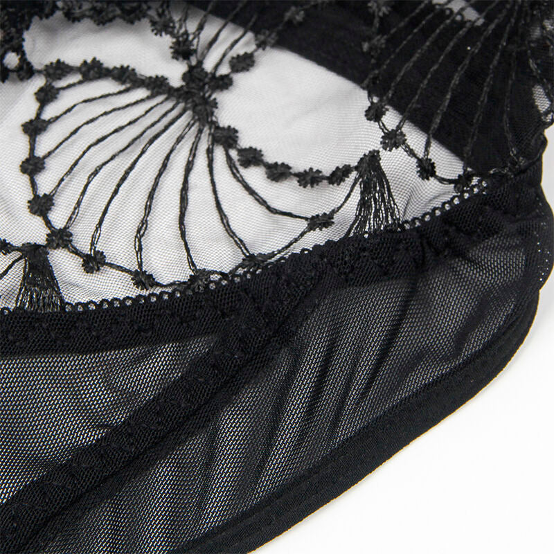 SUBBLIME - 955212 BODY TRANSPARENT AVEC DENTELLE CREUSE NOIRE