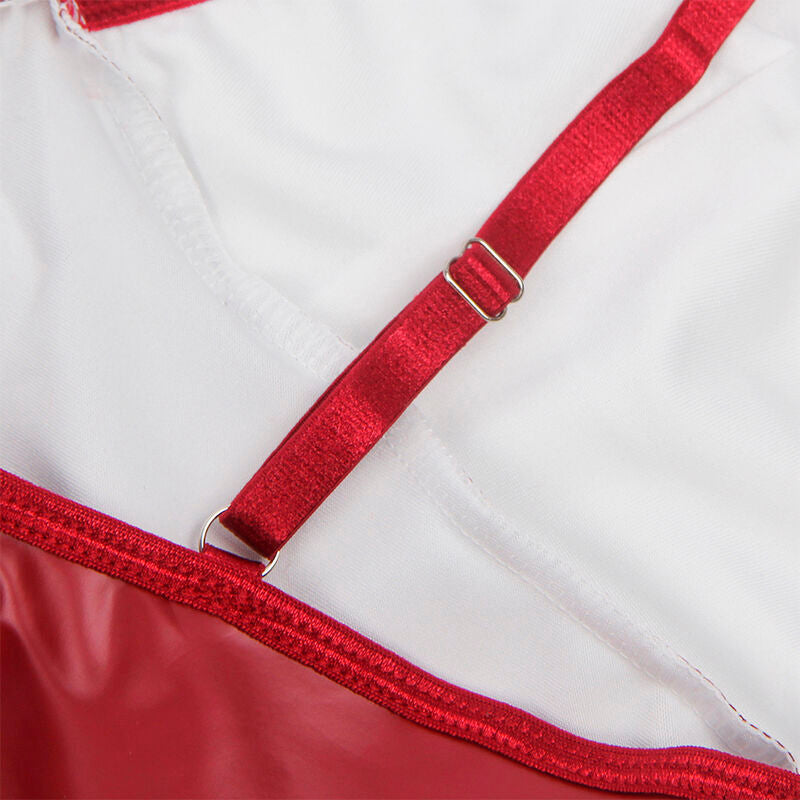 SUBBLIME - 955397 ROBE À BRETELLES EN CUIR BORDEAUX