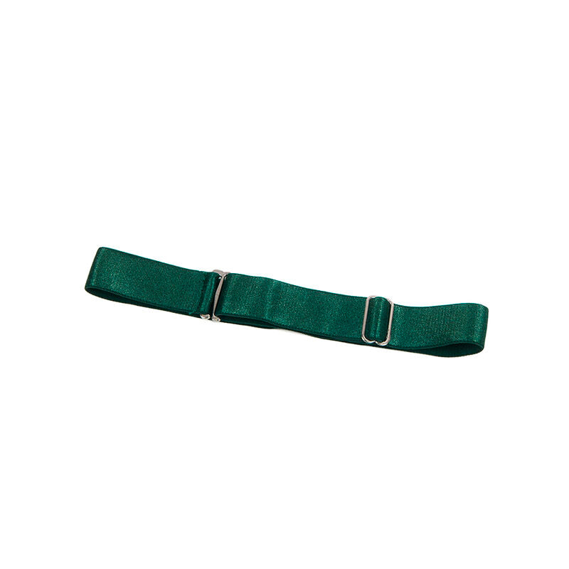 SUBBLIME - 955441 ROBE À BRETELLES EN CUIR VERT