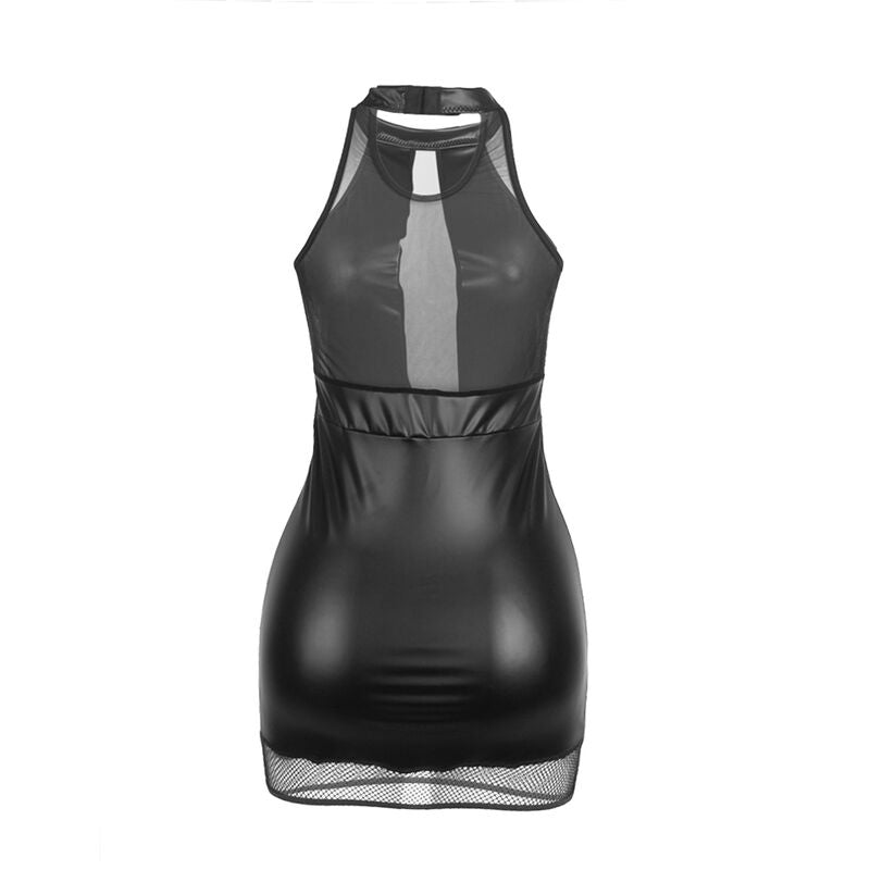 SUBBLIME - 955489 ROBE DOS NU AVEC TRANSPARENCES NOIRE