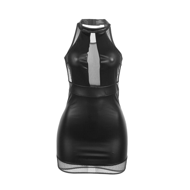 SUBBLIME - 955489 ROBE DOS NU AVEC TRANSPARENCES NOIRE