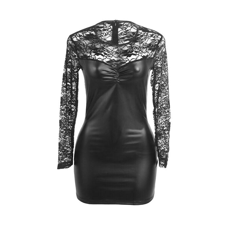 SUBBLIME - 955595 ROBE À MANCHES LONGUES AVEC DENTELLE NOIRE