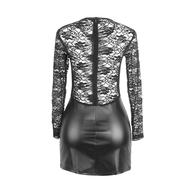 SUBBLIME - 955595 ROBE À MANCHES LONGUES AVEC DENTELLE NOIRE