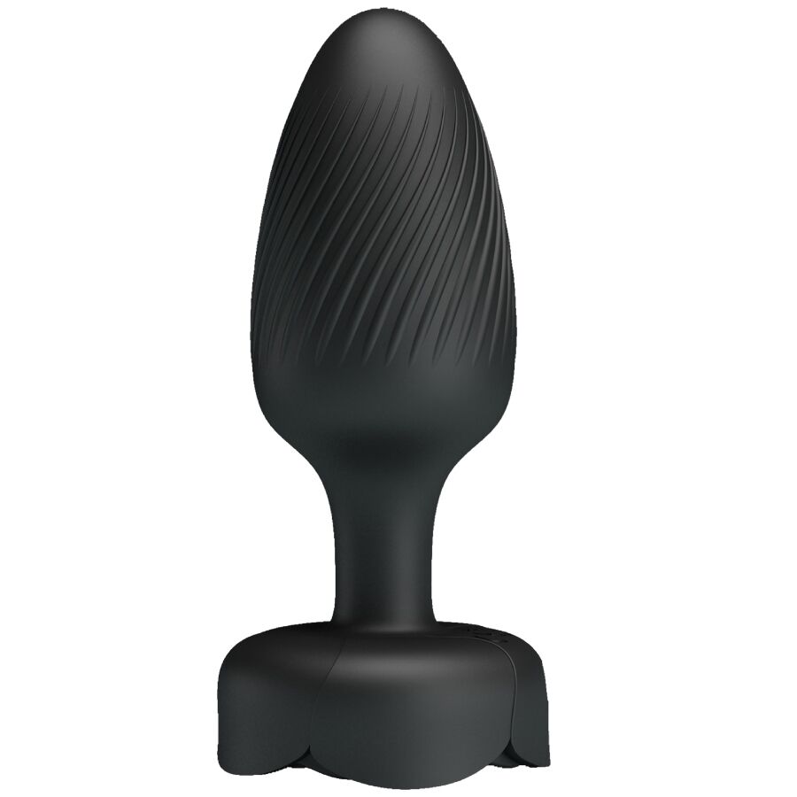 PRETTY LOVE - OSBORN PLUG ANAL AVEC LUMIÈRE LED NOIR 9,8 CM