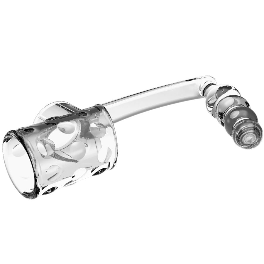 PRETTY LOVE - MANCHON PÉNIS AVEC PLUG ANAL TRANSPARENT