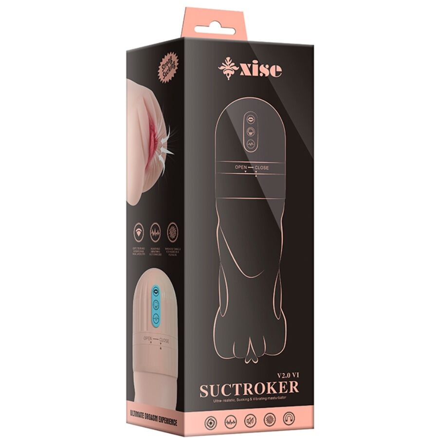 XISE - SUCTROKER V2.0 VI MASTURBATEUR VAGINAL AVEC VIBRATION