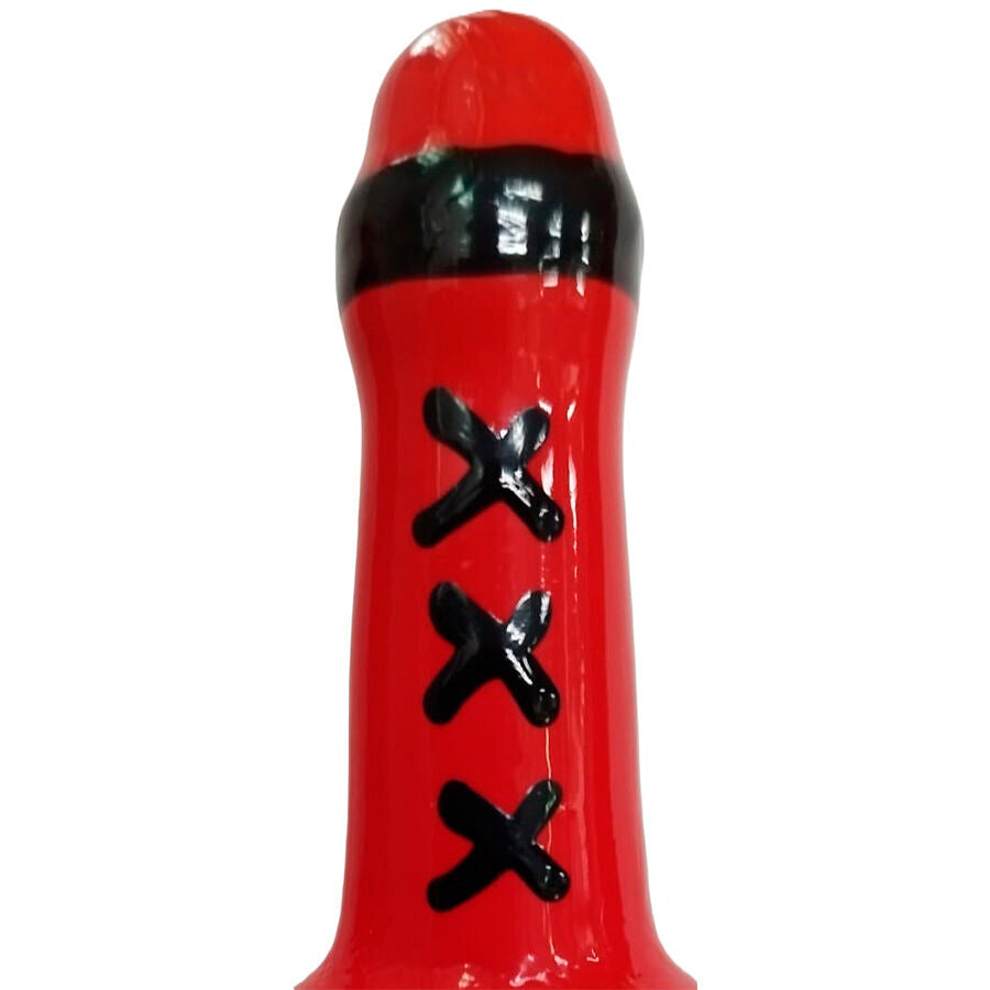 CONDOMERIE - PRÉSERVATIFS FANTAISIE PEINTS À LA MAIN AMSTERDAM ROUGE