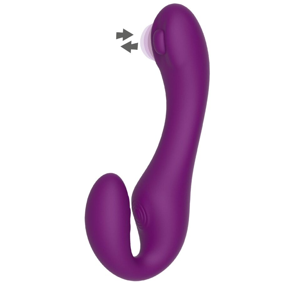 XOCOON - VIBRATEUR SANS STRAPLESS 2 EN 1 AVEC TÉLÉCOMMANDE VIOLET