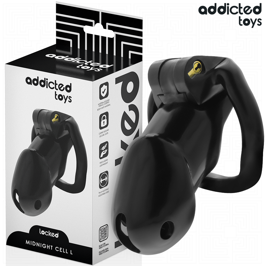 ADDICTED TOYS LOCKED - MINDNIGHT CELL CAGE À PÉNIS TAILLE L