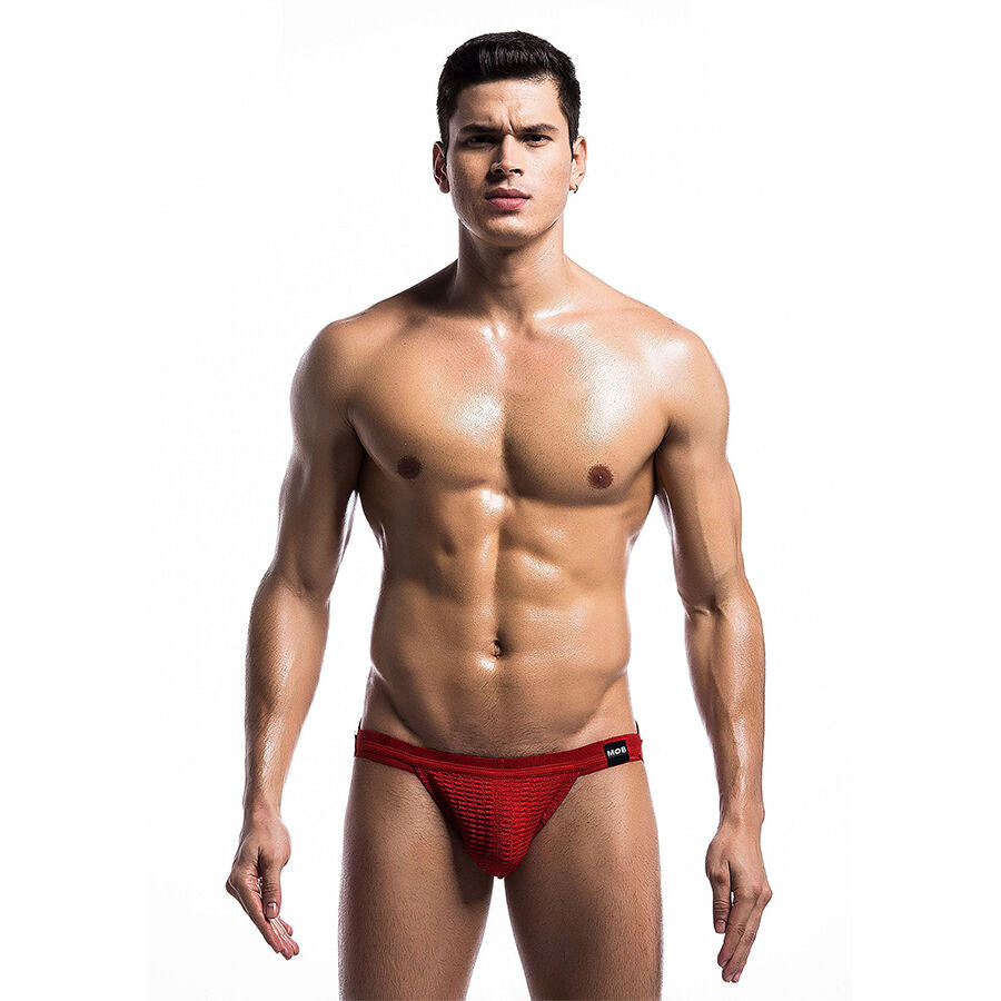 MOB - MAILLOT DE BAIN FETISH JOCKSTRAP ROUGE