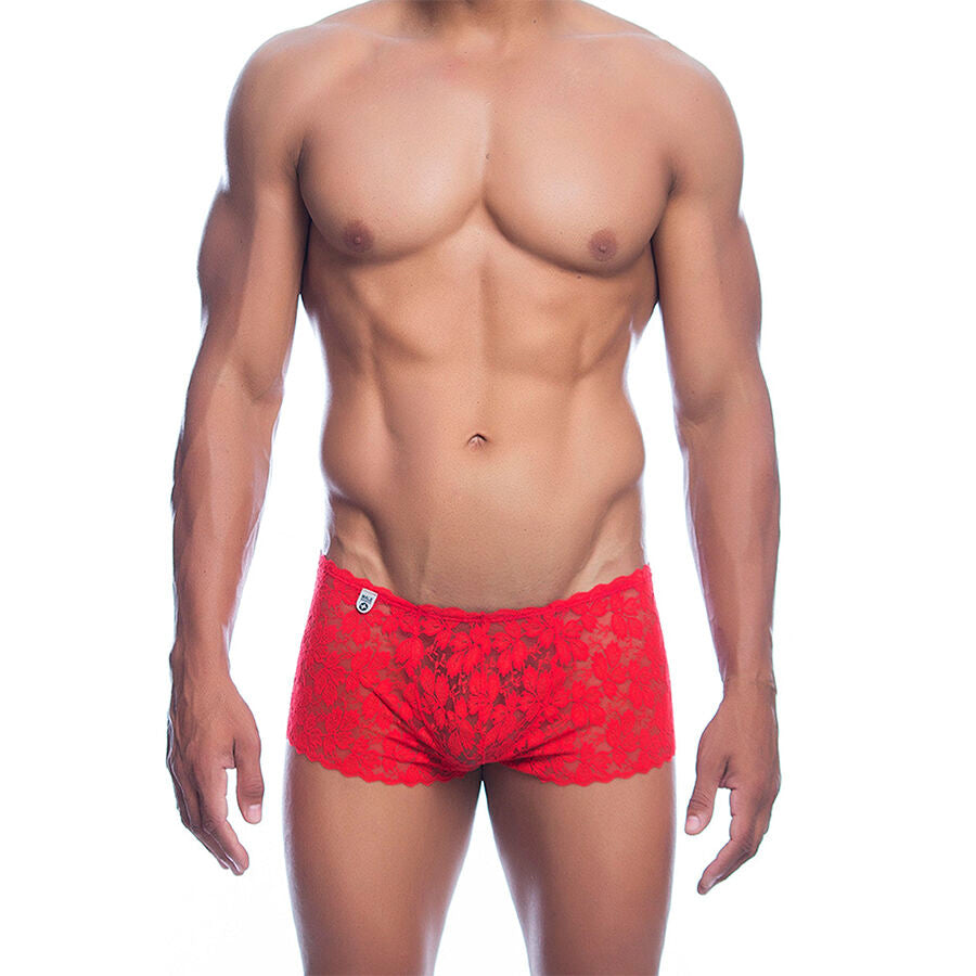 MOB - BOXER EN DENTELLE ROUGE