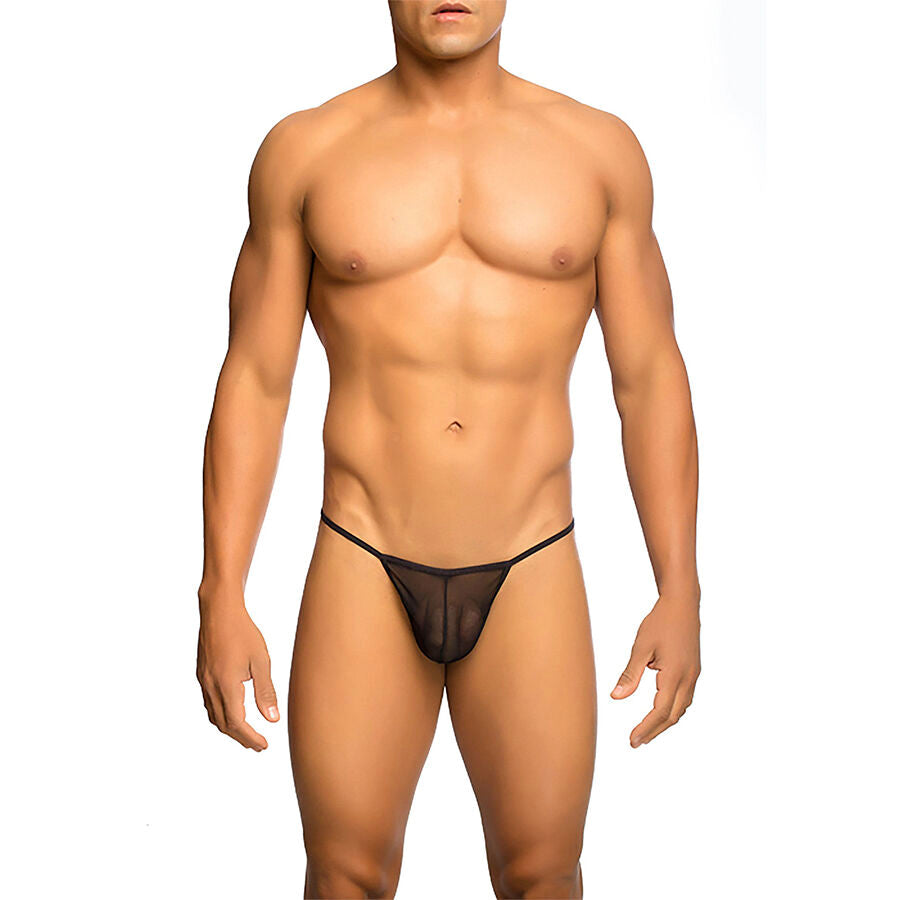 MOB - STRING TRANSPARENT EN FORME DE T NOIR