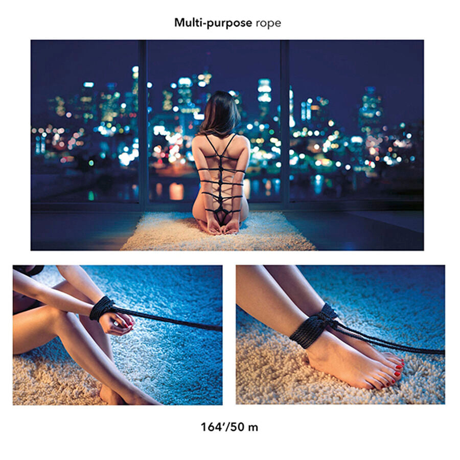 CALEXOTICS - SCANDAL CORDE BDSM NOIRE 50 M