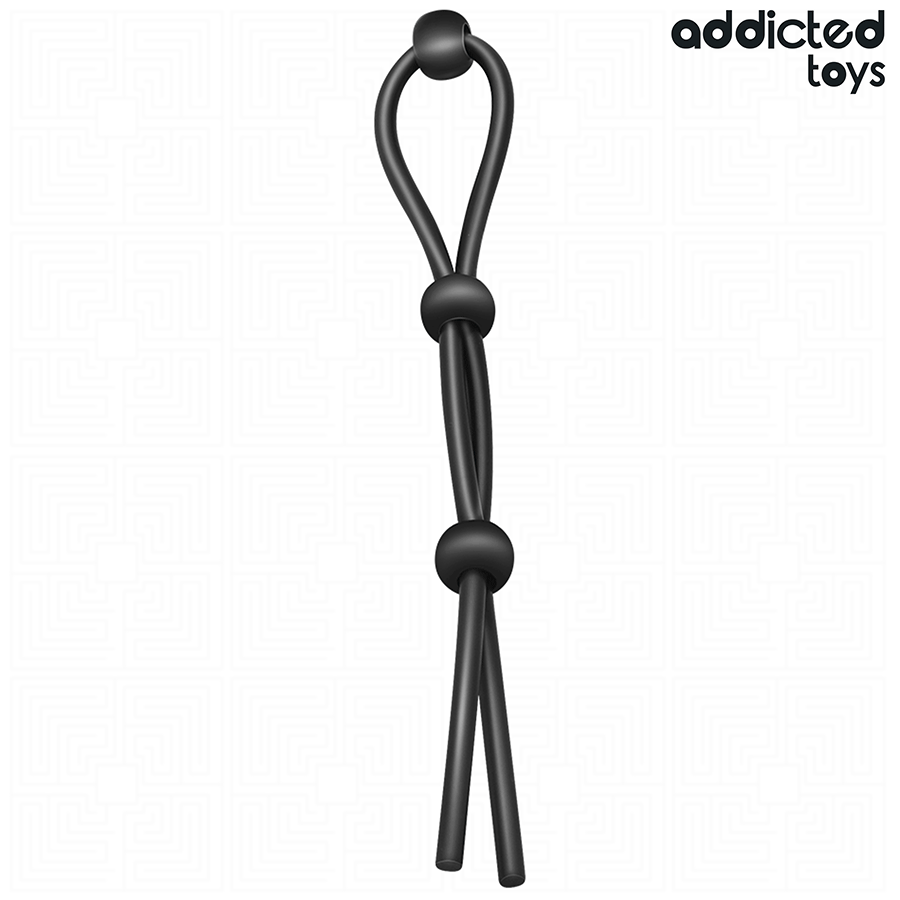 ADDICTED TOYS - CORDE EN SILICONE POUR LE PÉNIS À TRIPLE BOUCLE