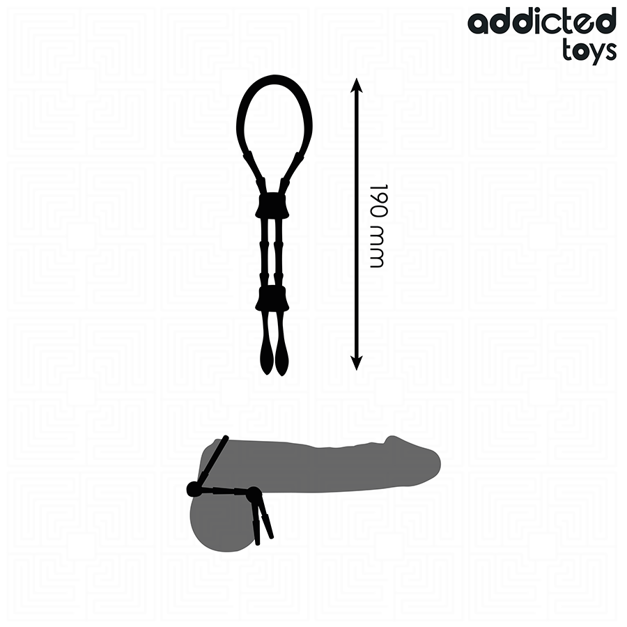 ADDICTED TOYS - CORDE EN SILICONE RÉGLABLE POUR LE PÉNIS