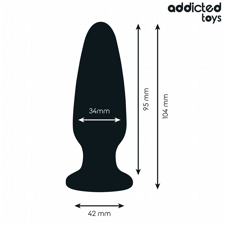 ADDICTED TOYS - PLUG ANAL AVEC BIJOU TAILLE M 10,4 CM