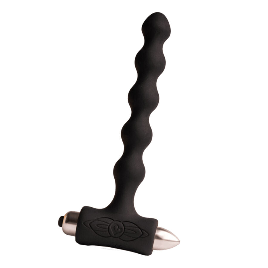 ROCKS-OFF - PETITE SENSATIONS PERLES ANAL PLUG VIBRATEUR NOIR