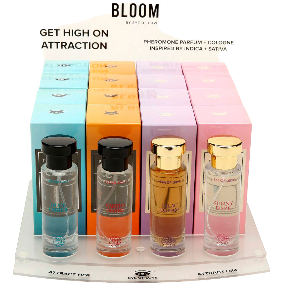 EYE OF LOVE - BLOOM PRÉSENTOIR 4X4 PARFUMS 30 ML